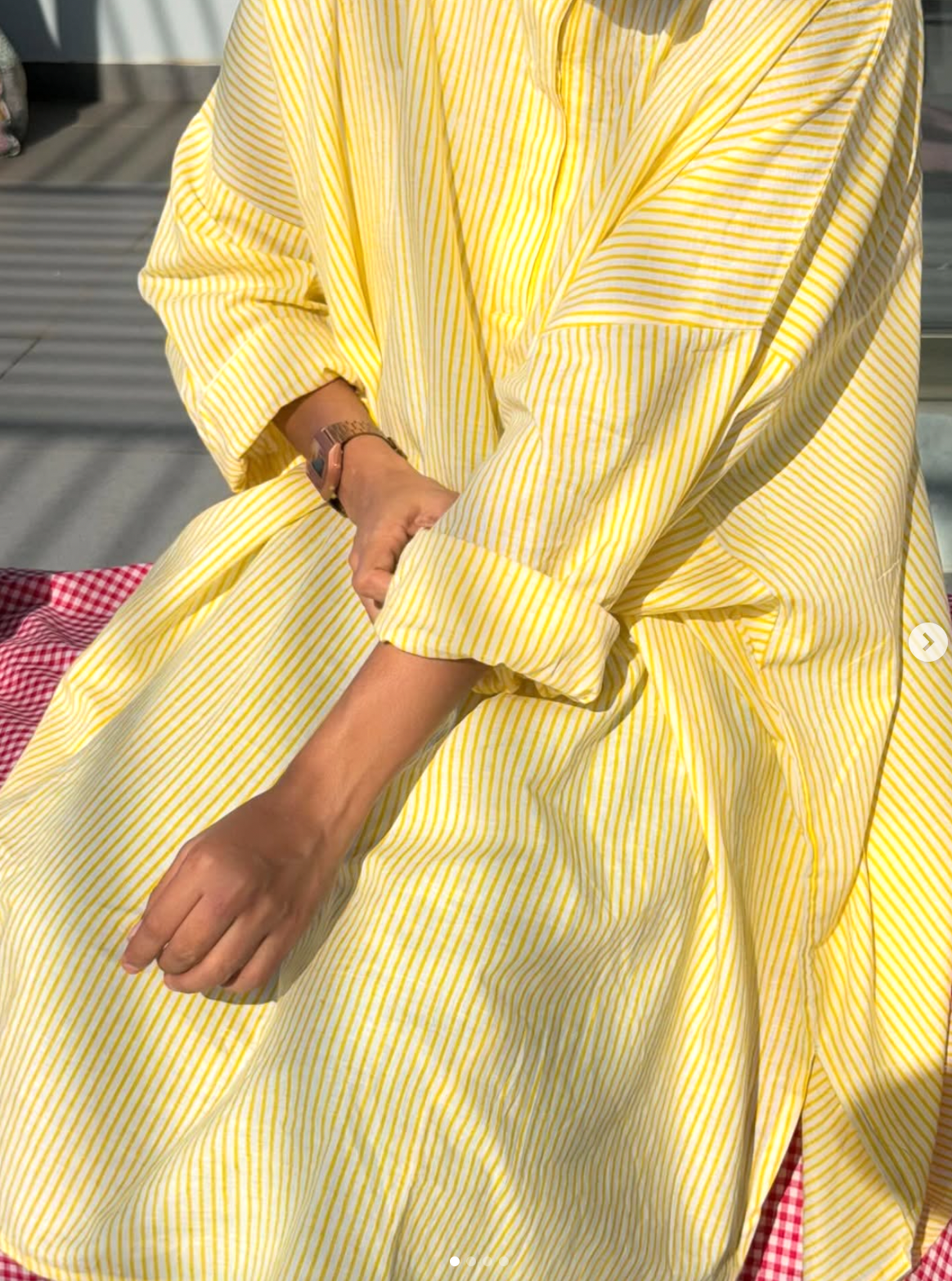 Yellow Kaftan Kurta