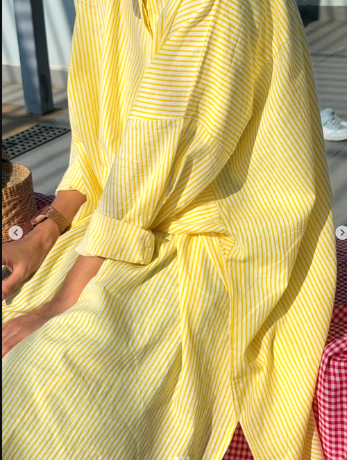 Yellow Kaftan Kurta