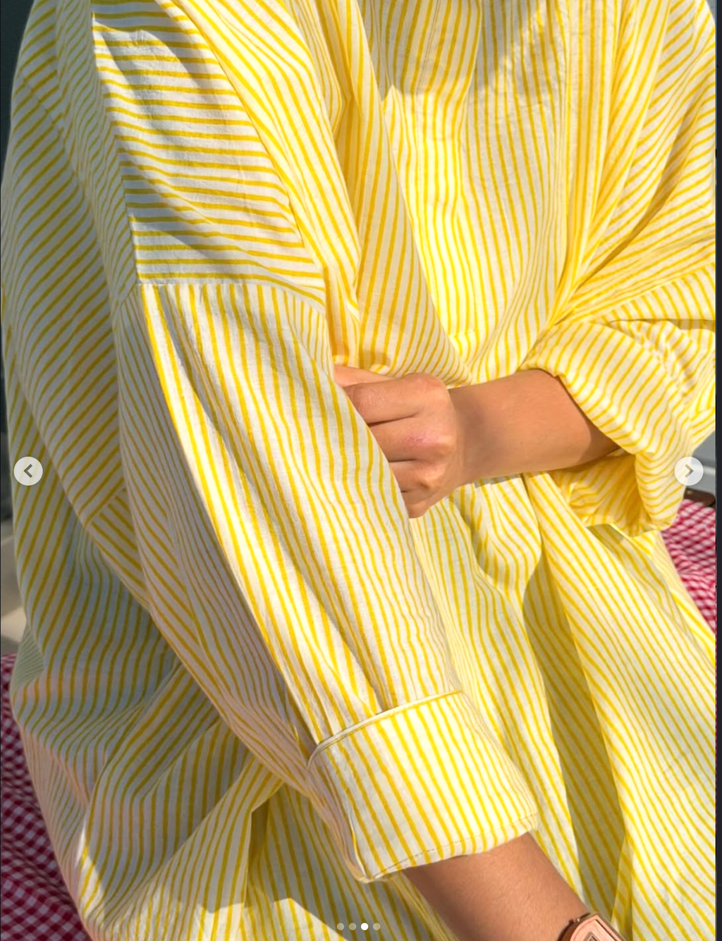 Yellow Kaftan Kurta